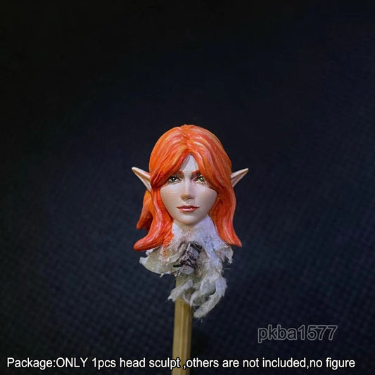 【PRE-ORDER】Premium 1/18 Female Elf Girl Head Sculpt Soldier Head For 3.75'' Action Figure