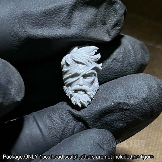 Unpainted 1/18 One Eye Man Head Sculpt Model For 3.75'' Acid Rain Joytoy Figure