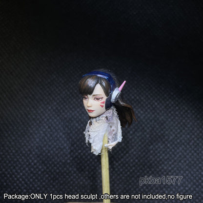 【PRE-ORDER】Premium 1/18 Cool Female Beauty Head Sculpt Solider Head For 3.75" bfs Figure