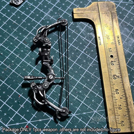 1/18 Scale Punk Weapon Metal Bow Model For DIY 3.75'' Acid Rain Action Figures