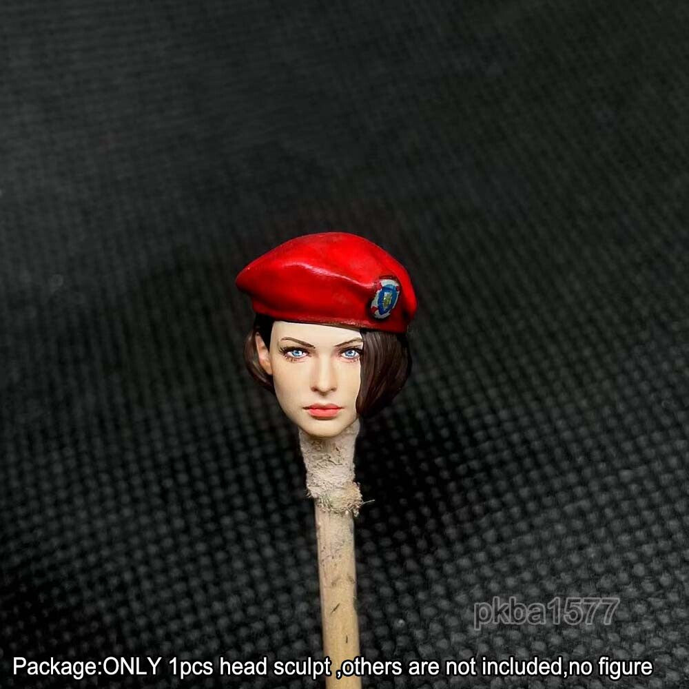 【PRE-ORDER】Premium 1/18 Red Hat Girl Head Sculpt Female Head Model For 3.75" Action Figure