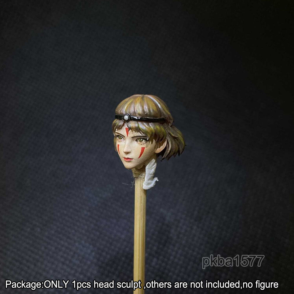 【PRE-ORDER】Premium 1/18 Beauty Girl San Head Sculpt Female Soldier Head For 3.75" Figure