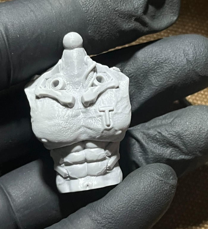 Cool Unpainted 1/18 Torso Chest Model For 3.75" Joytoy Acid Rain Action Figure