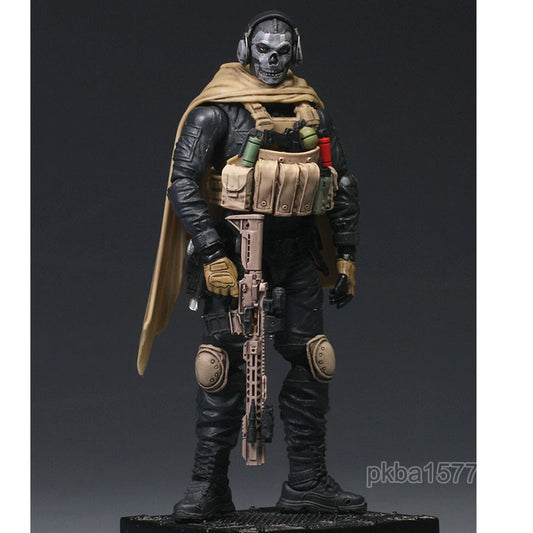 Pre-sale Premium 1/18 3.75" Vest Cloak Ghost Figure Head Sculpt Weapon Headphone