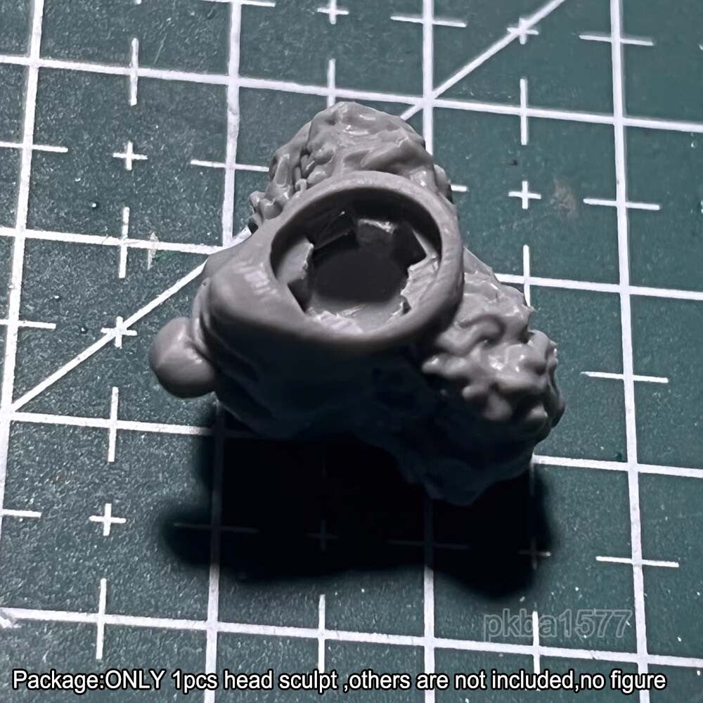 Unpainted 1/18 Smile Man Head Sculpt Head Model For DIY 3.75'' Action Figure