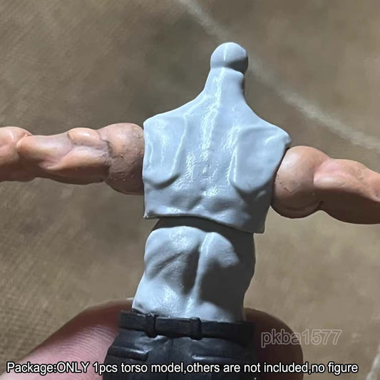 New Unpainted 1/18 Thin Torso Chest Model For DIY 3.75" Joytoy Action Figure