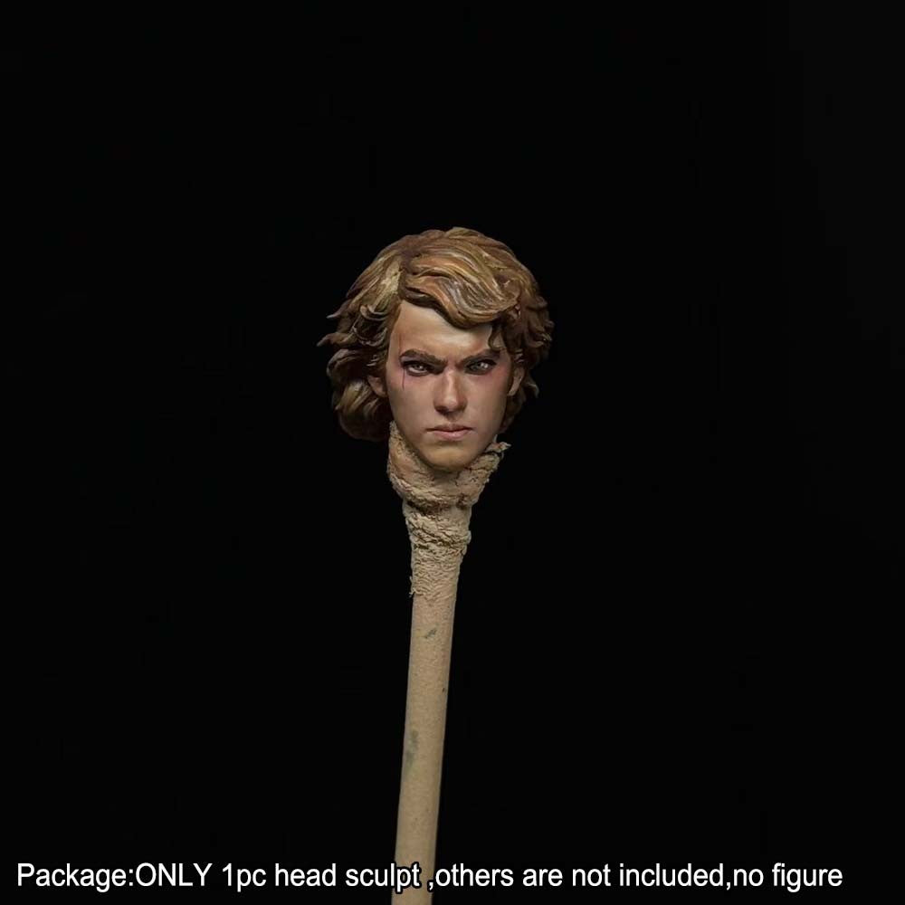 PRE-ORDER Premium 1/18 Anakin Man Male Head Sculpt Model For DIY 3.75" Action Figure