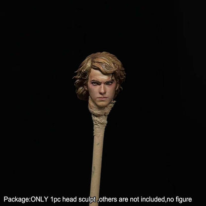 PRE-ORDER Premium 1/18 Anakin Man Male Head Sculpt Model For DIY 3.75" Action Figure