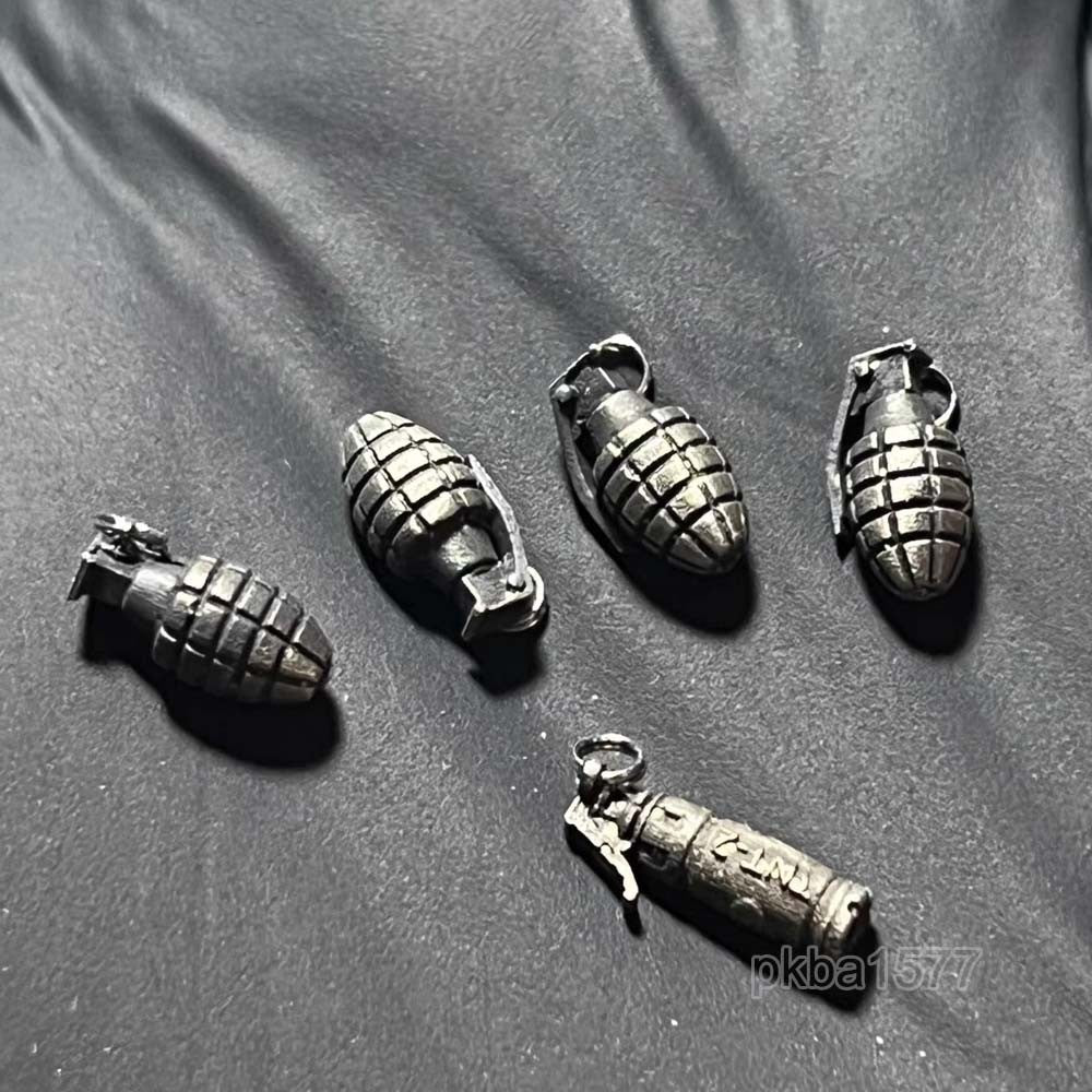 Punk Cool 1/18 5pcs Metal Grenades Weapon Model For 3.75'' Action Figures