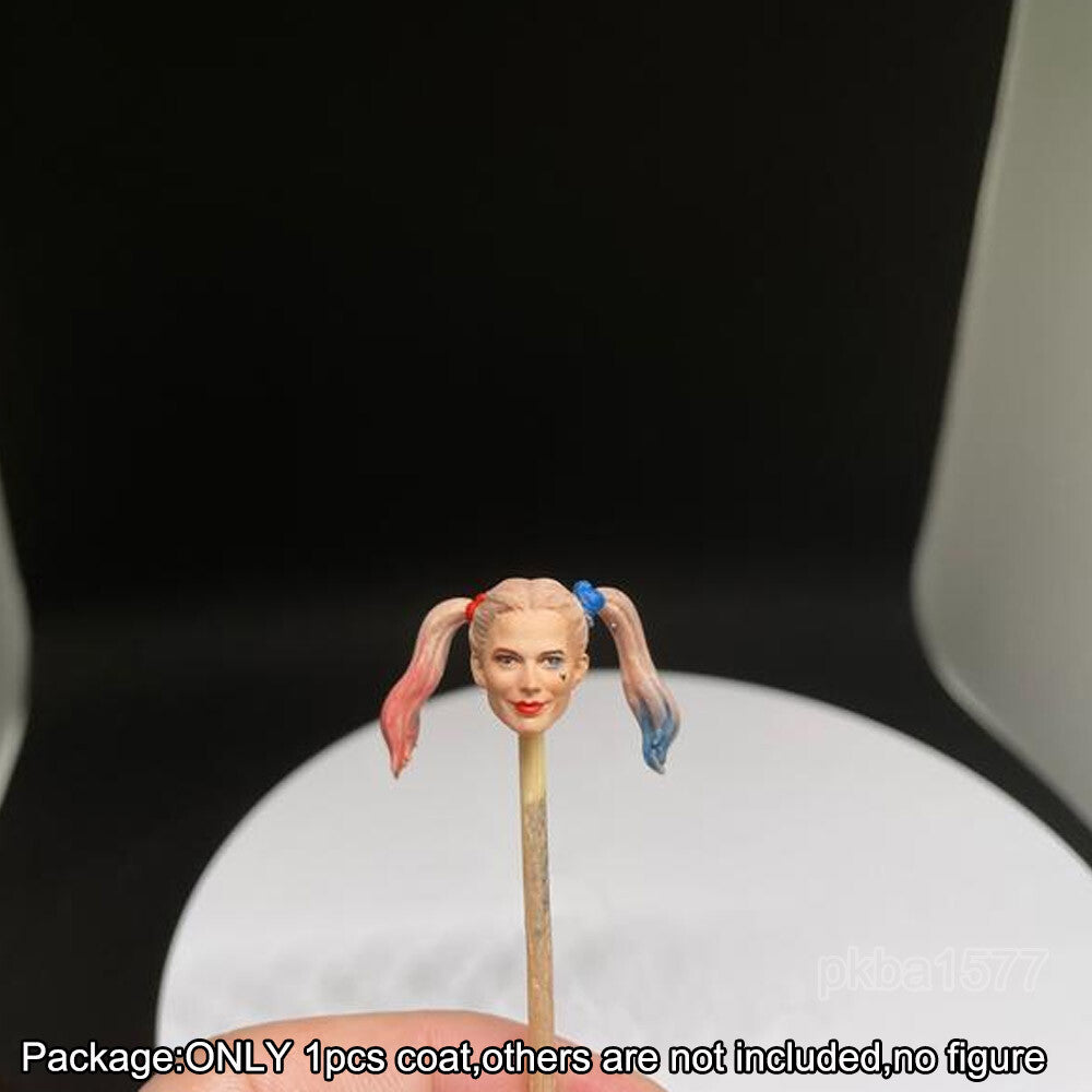 【PRE-ORDER】Premium Painted 1/18 Harley Quinn Head Sculpt Female Girl Head For 3.75" Figure