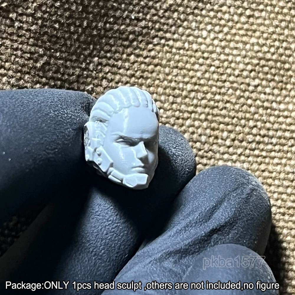 Unpainted 1/18 Dan Head Sculpt Model For 3.75'' Acid Rain Joytoy Action Figure