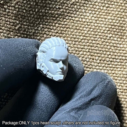 Unpainted 1/18 Dan Head Sculpt Model For 3.75'' Acid Rain Joytoy Action Figure