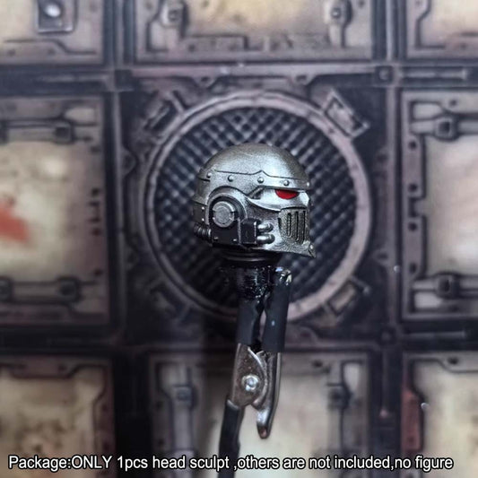【PRE-ORDER】#B Premium Painted 1/18 Man Head Sculpt Model For DIY Joytoy Iron Warrior Figure
