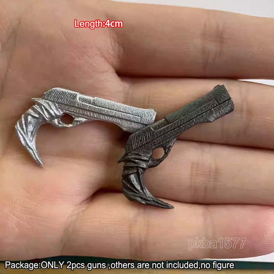 【PRE-ORDER】2pcs Painted 1/12 Scale Guns Weapon Model For DIY 6" Action Figure