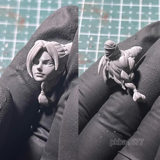 New Unpainted 1/18 Girl Head Sculpt For 3.75'' Acid Rain Joytoy Action Figure