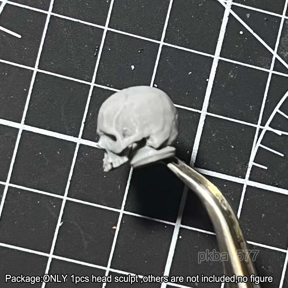 Unpainted 1/18 Skull Head Sculpt Model For 3.75'' Acid Rain Joytoy Action Figure