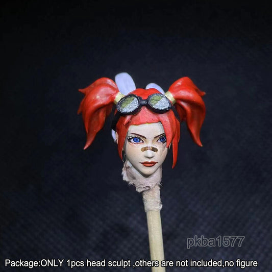 【PRE-ORDER】Premium 1/18 Red Hair Female Head Sculpt Soldier Head For 3.75" Acid Rain Figure