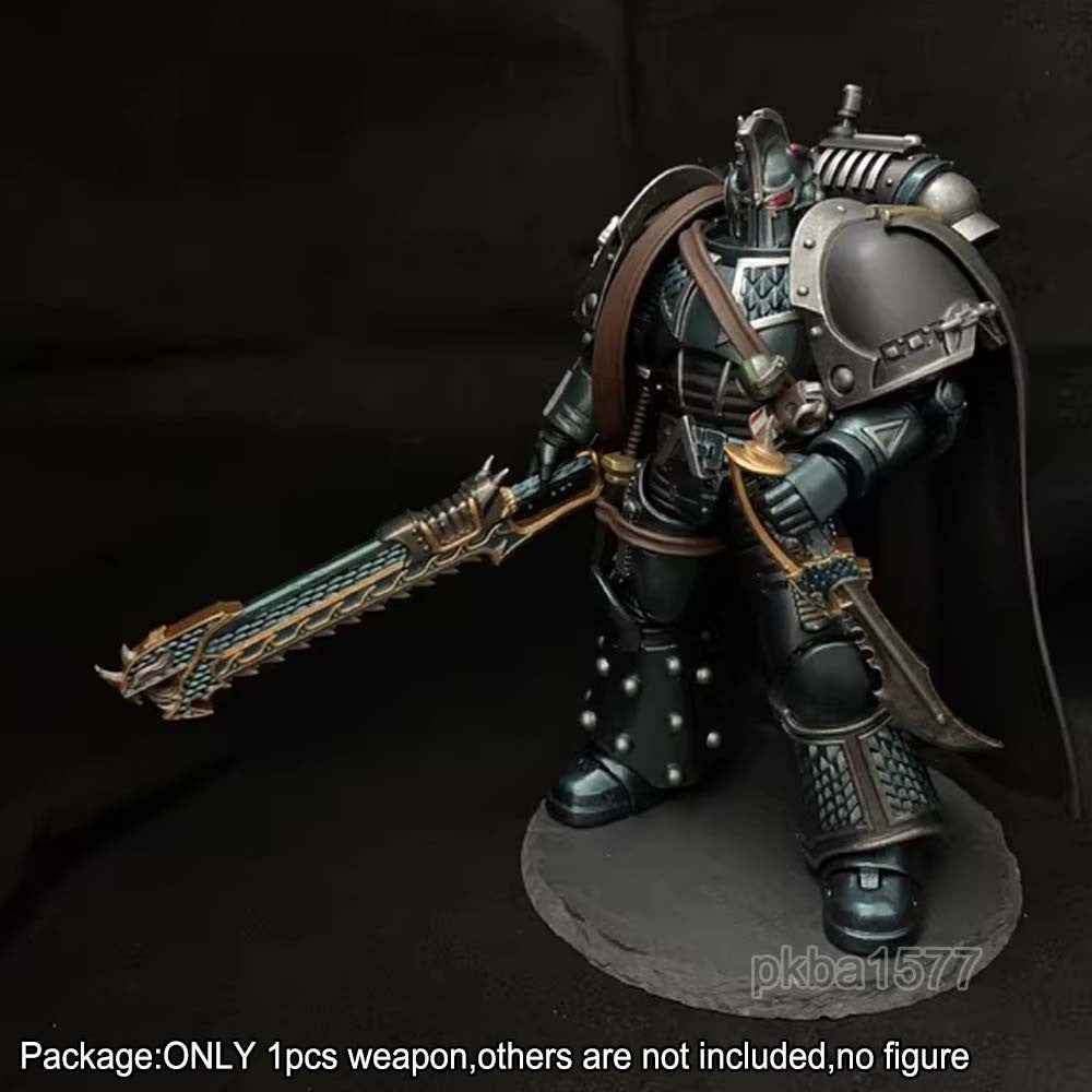 【PRE-ORDER】New Premium Painted Saw Sword Weapon Model For Joytoy Warhammer Action Figure