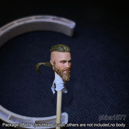 【PRE-ORDER】Premium 1/18 soldier Man w Beard Head Sculpt Male Head For 3.75" Action Figure