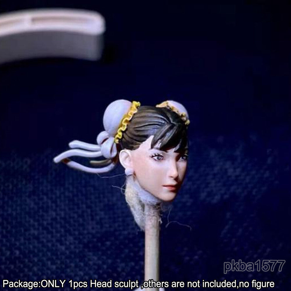 【PRE-ORDER】Premium Painted 1/18 Cute Girl Female Head Sculpt Soldier Head For 3.75" Figure
