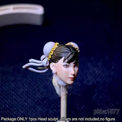 【PRE-ORDER】Premium Painted 1/18 Cute Girl Female Head Sculpt Soldier Head For 3.75" Figure