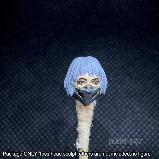【PRE-ORDER】NEW Premium 1/18 Girl w Mask Head Sculpt Female Soldier Head For 3.75" Figure