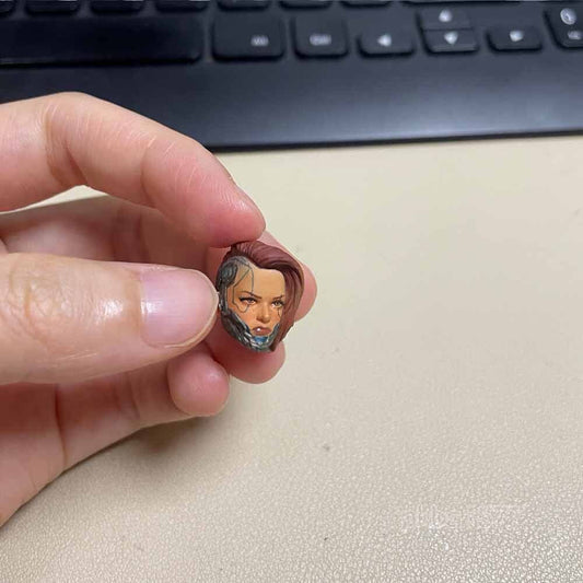 【PRE-ORDER】Premium 1/18 African American Female Head Sculpt Soldier Head For 3.75" Figure