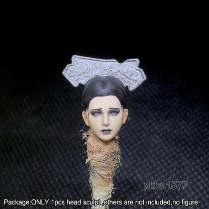 【PRE-ORDER】Premium 1/18 Ghost Female Girl Head Sculpt Soldier Head For 3.75'' Action Figure