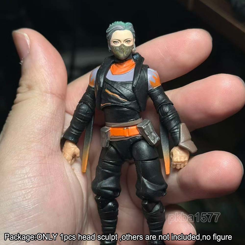 【PRE-ORDER】Premium Painted 1/18 Mask Female Head Sculpt Model For 3.75" Action Figure