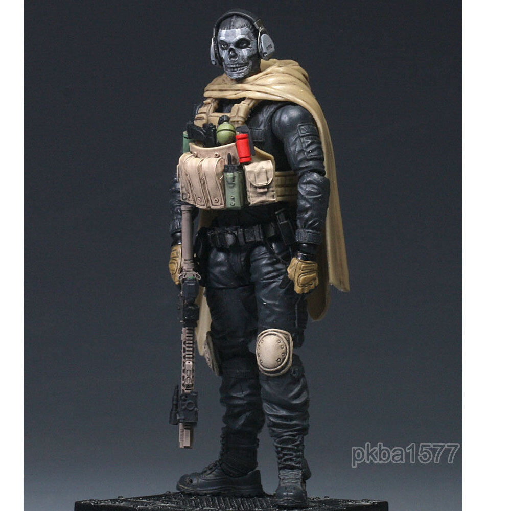 Pre-sale Premium 1/18 3.75" Vest Cloak Ghost Figure Head Sculpt Weapon Headphone