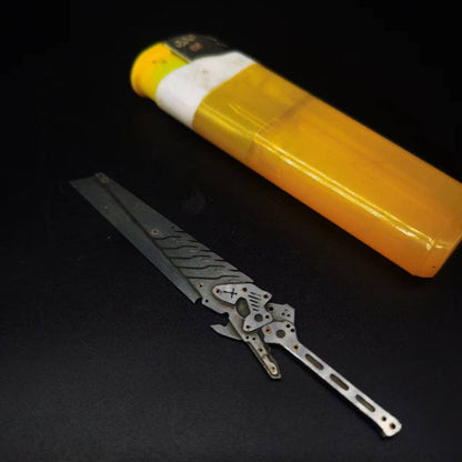 【PRE-ORDER】Handmade 1/18 scale Cyberpunk Metal Sword Weapon Model For 3.75'' Action Figure