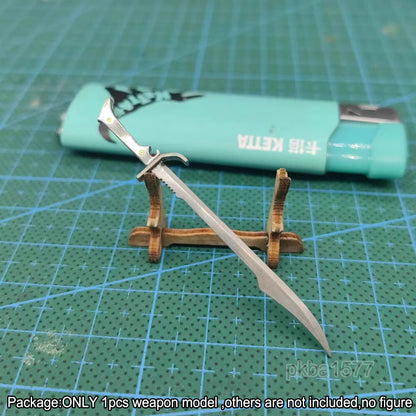 【PRE-ORDER】Handmade Custom 1/18 Metal Sword Weapon Model For 3.75" Figure Accessory