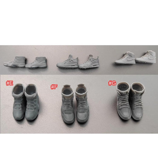 Unpainted 1/18 Shoes Model For 3.75" Figure Joytoy Planet Green Valley Joytoy