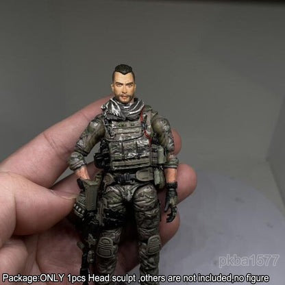 【PRE-ORDER】Premium 1/18 Soap John MacTavish Head Sculpt Male Soldier Head For 3.75" Figure