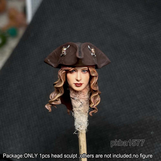 【PRE-ORDER】Premium 1/18 Long Hair Beauty Female Head Sculpt Soldier Head For 3.75" Figure