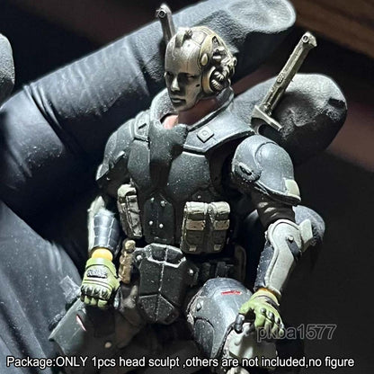 Handmade 1/18 Scale Metal Head Sculpt Model For 3.75'' Action Figure