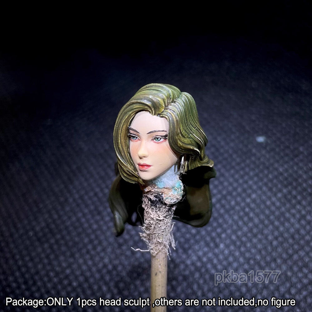 【PRE-ORDER】Premium 1/18 Beauty Female Head Sculpt Soldier Head For 3.75" Action Figure