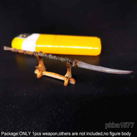 【PRE-ORDER】New Handmade 1/18 Rusty Style Metal Long Knife Sword Weapon For 3.75'' Figure