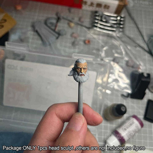 【PRE-ORDER】Premium 1/18 Punk w beard Man Head Sculpt Soldier Head For 3.75'' Action Figure