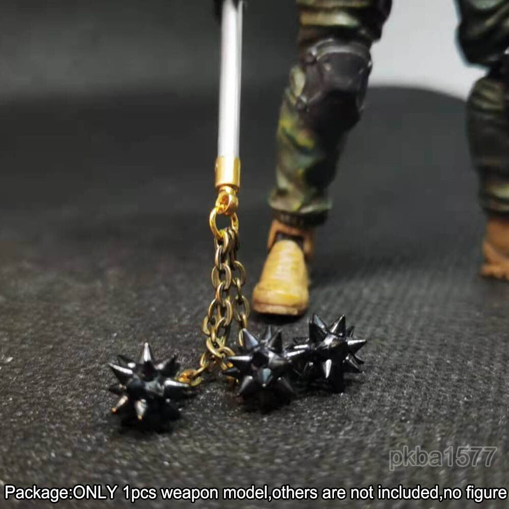 【PRE-ORDER】Handmade 1/18 Metal Flail Hammer Model Weapon Part For 3.75'' Figure Accessory