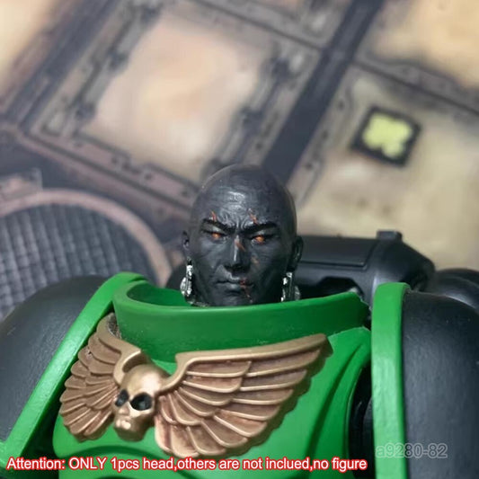 【PRE-ORDER】Premium Paint 1/18 Dark Man Head Sculpt For DIY Joytoy Warhammer Action Figure