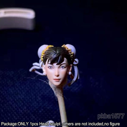 【PRE-ORDER】Premium Painted 1/18 Cute Girl Female Head Sculpt Soldier Head For 3.75" Figure