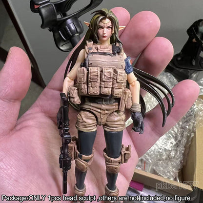 【PRE-ORDER】Premium 1/18 Long Hair Female Girl Head Sculpt Beauty Head For 3.75" Figure