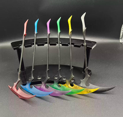 【PRE-ORDER】Painted 1/12 Scale Sickle Hook Sword Weapon Model for 6" Action Figure Accessory