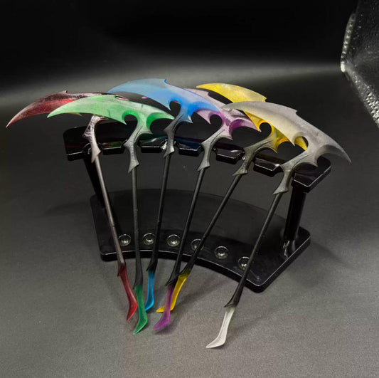 【PRE-ORDER】Painted 1/12 Scale Sickle Hook Sword Weapon Model for 6" Action Figure Accessory