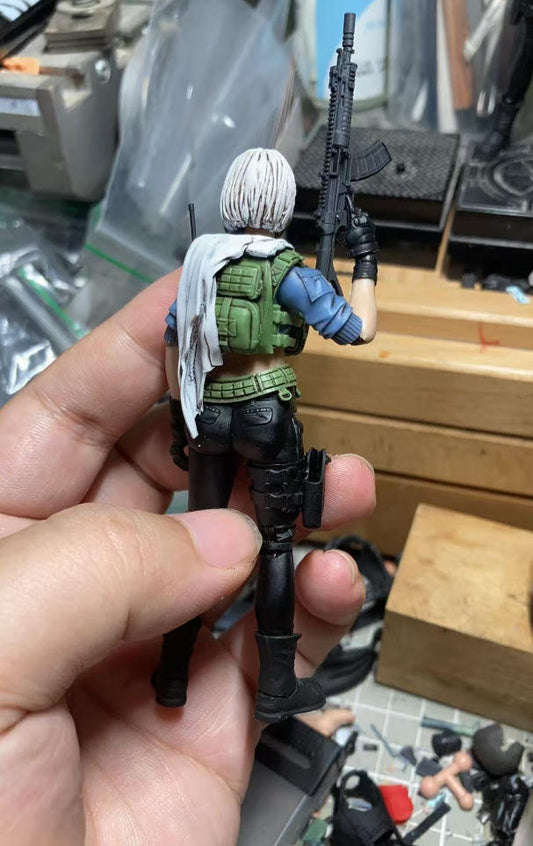 【PRE-ORDER】 New Set Painted 1/18 Scale Hacker Claw/Mai Xiaowen Female Soldier Action Figure Toy Gift