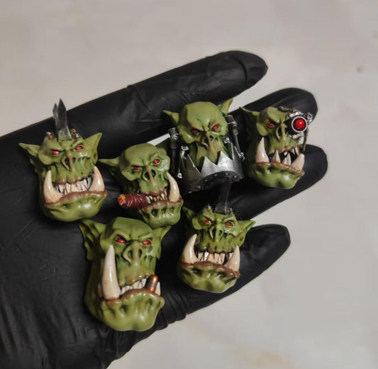【PRE-ORDER】Premium Man Head Sculpt Head Model For Joytoy Warhammer 40k Ork Figure
