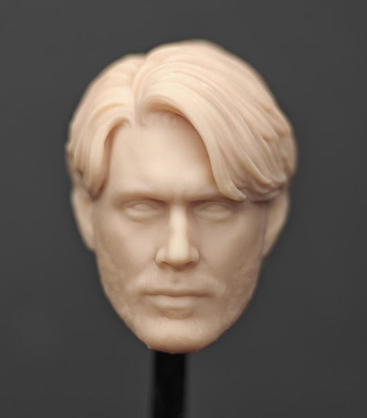 Unpainted 1/18 Dean Winchester Man Head Sculpt Head Model For 3.75" Action Figure