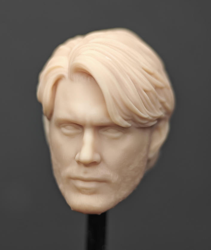 Unpainted 1/18 Dean Winchester Man Head Sculpt Head Model For 3.75" Action Figure