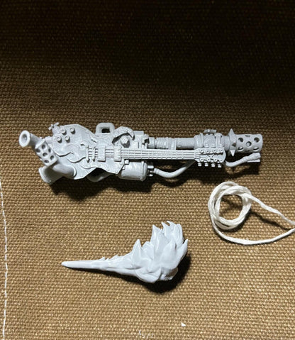 Unpainted 1/18 Punk Guitar Model For 3.75'' Acid Rain Joytoy Action Figure